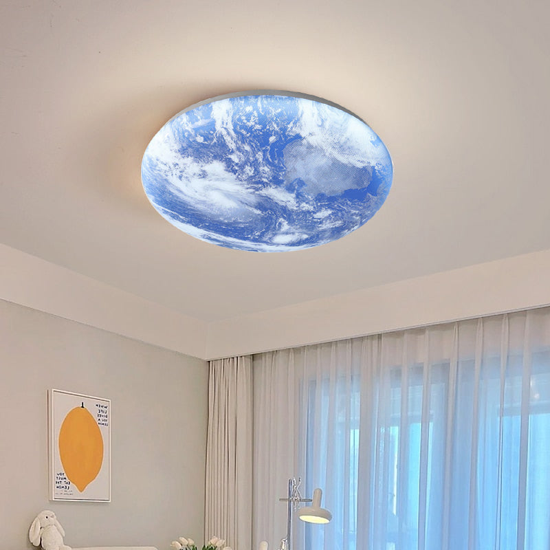 Simple Moon Inspired Round LED Ceiling Light