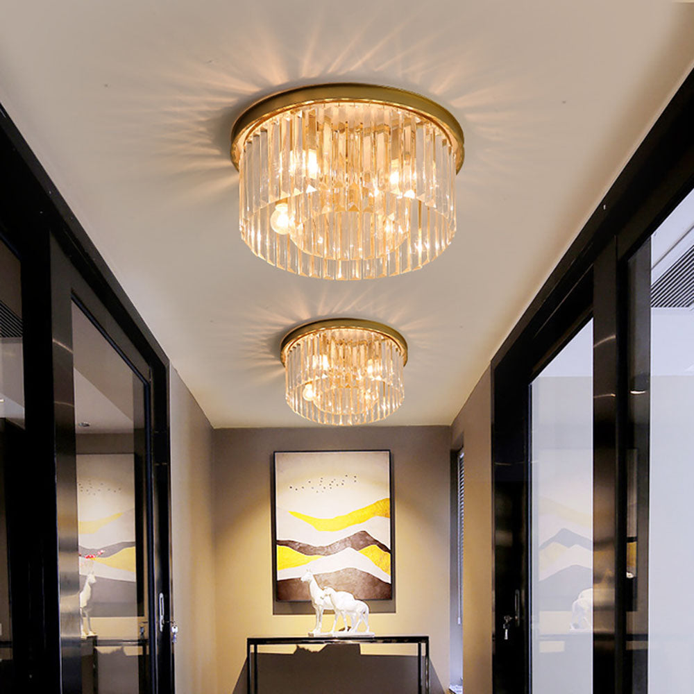 Elegant Prism Glow Flush Mount Ceiling Lights