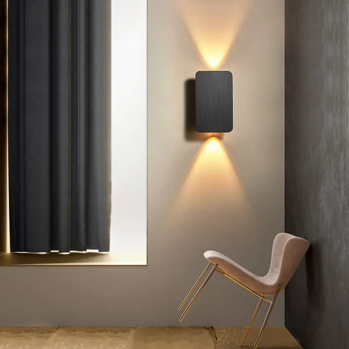 Sleek And Rectangular Indoor LED Wall Lamp