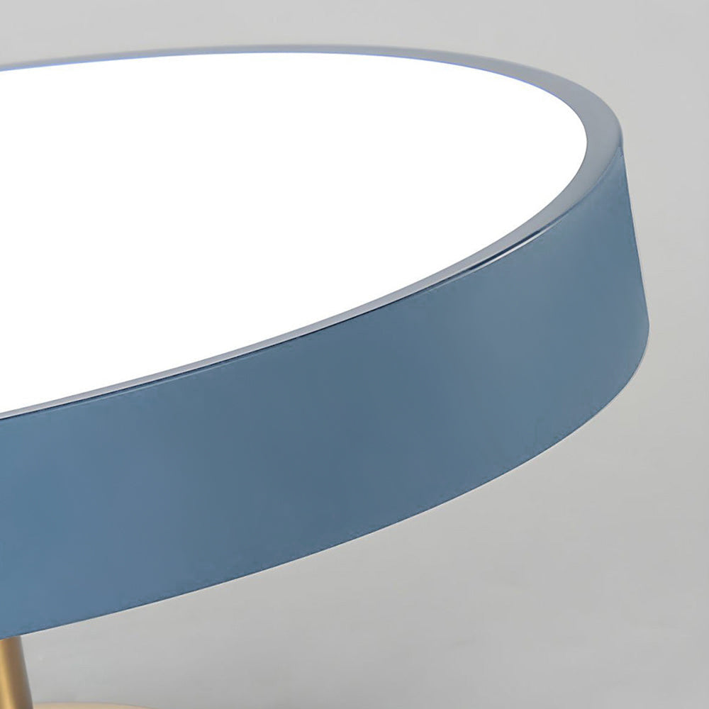Minimalist Semi-Flush Mount Ring LED Ceiling Fixture