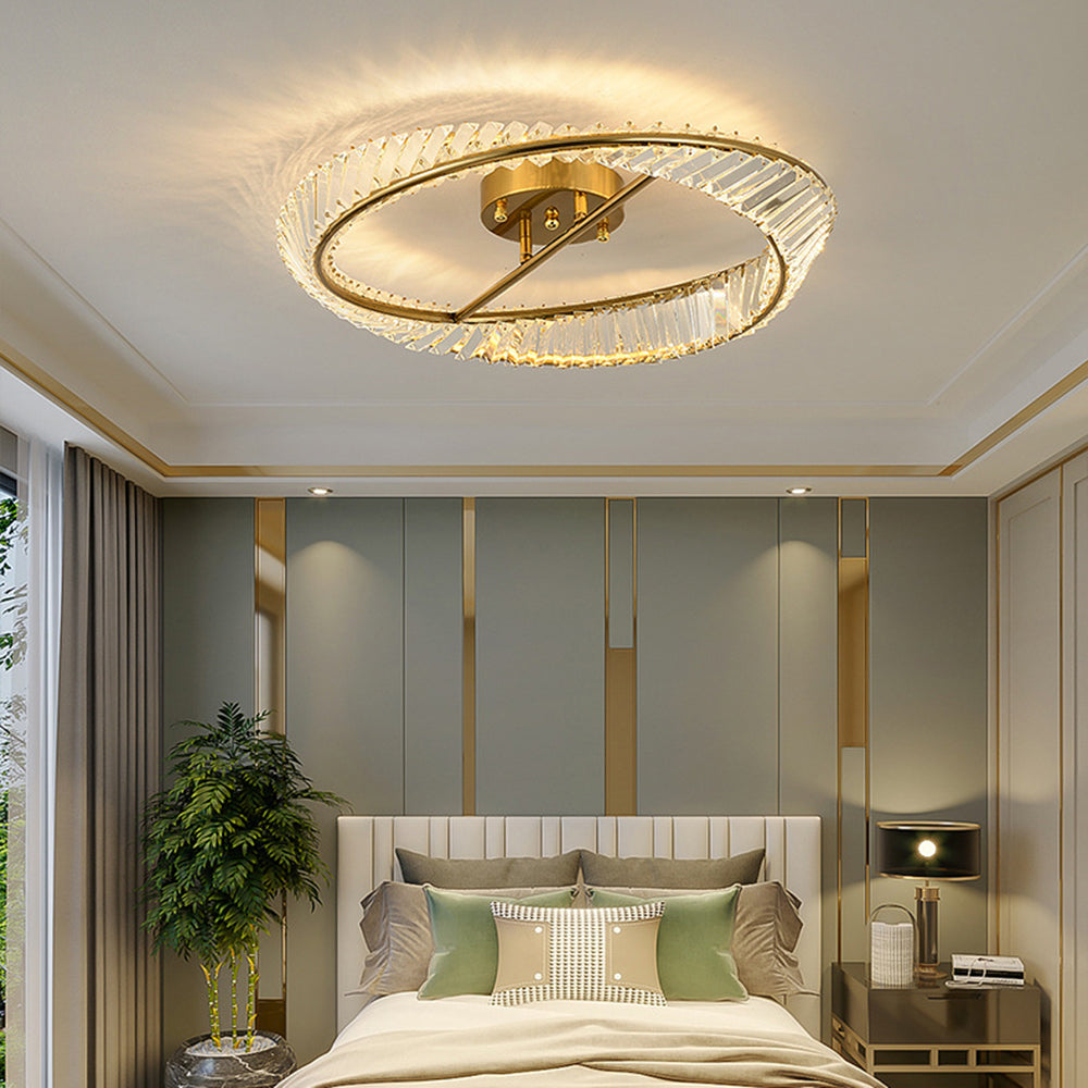 Modern Crystal Flush Mount Ceiling Lights