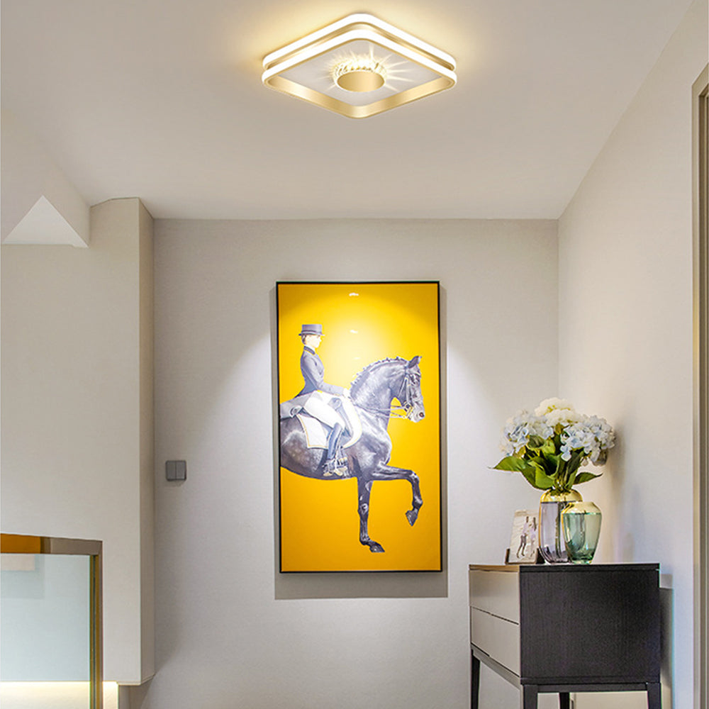 Gold-Finished LED Ceiling Light