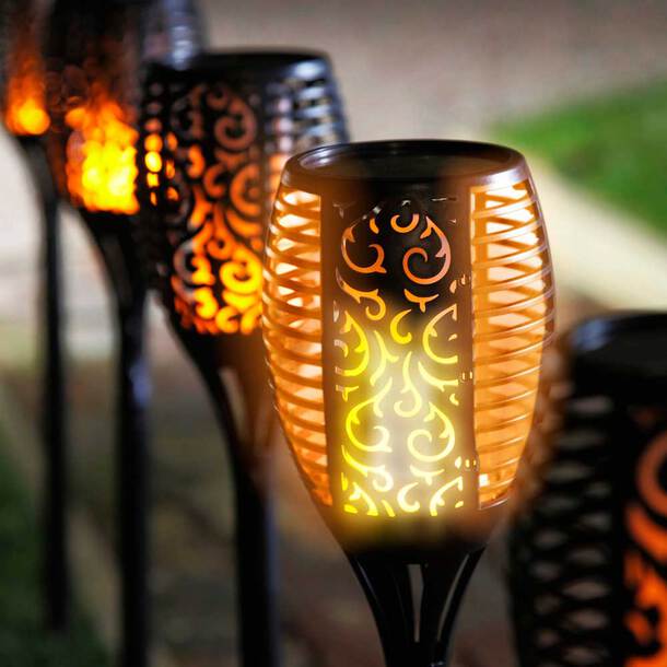 Solar Torch Lights for Outdoor Garden Decoration