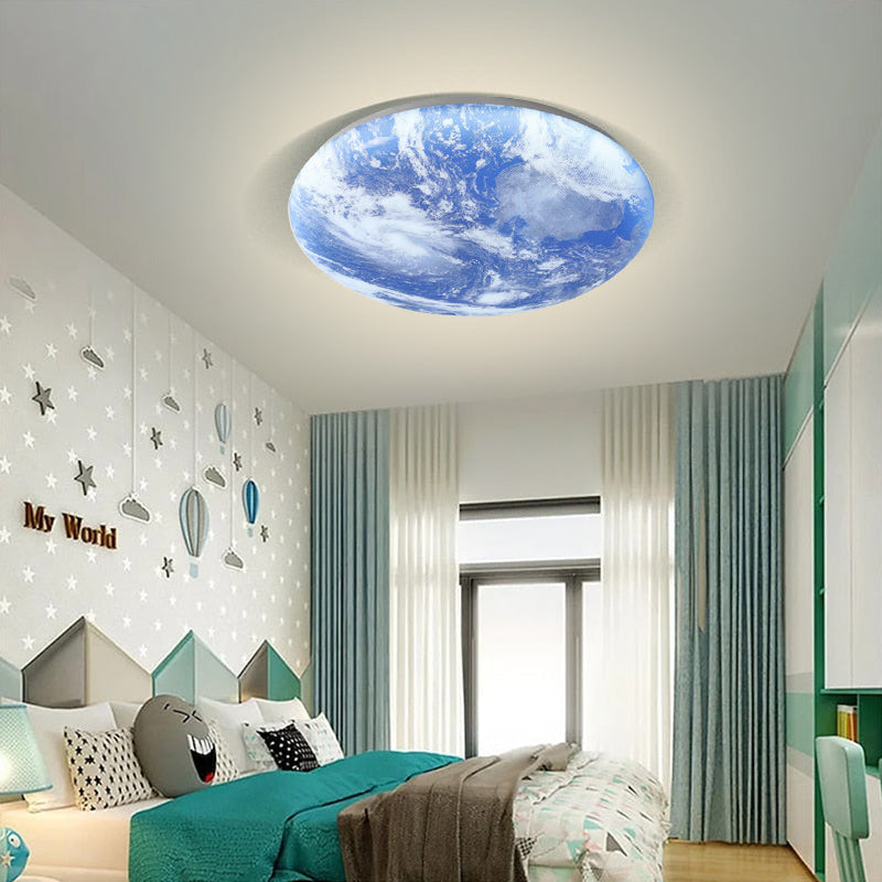 Simple Moon Inspired Round LED Ceiling Light