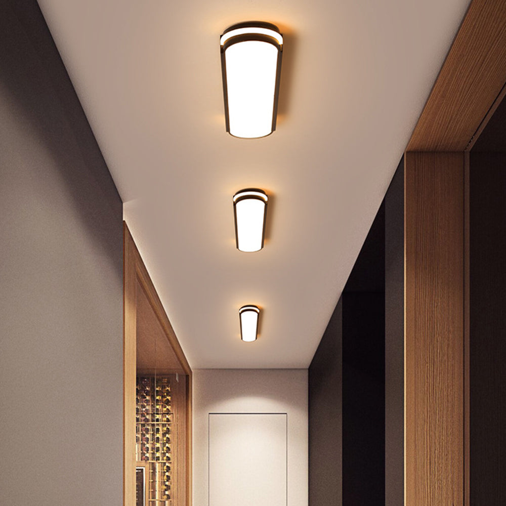Industrial-Inspired Flush Mount LED Ceiling Lights