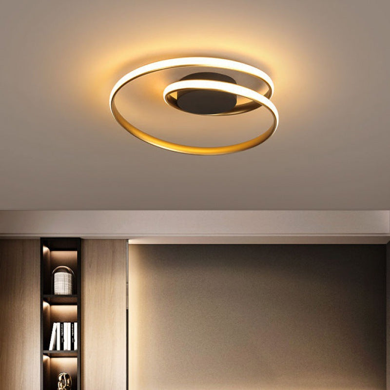 Minimalist Industrial-Style Flush Ceiling Fixture