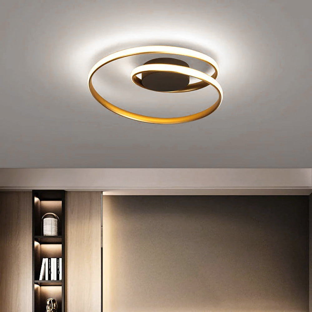 Minimalist Industrial-Style Flush Ceiling Fixture