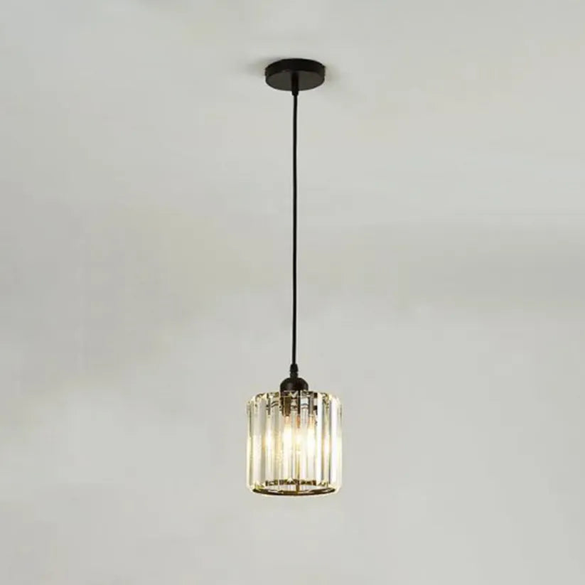 Elegant Multi-Glass Cylinder Pendant Light