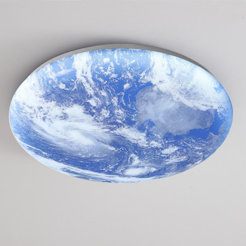 Simple Moon Inspired Round LED Ceiling Light