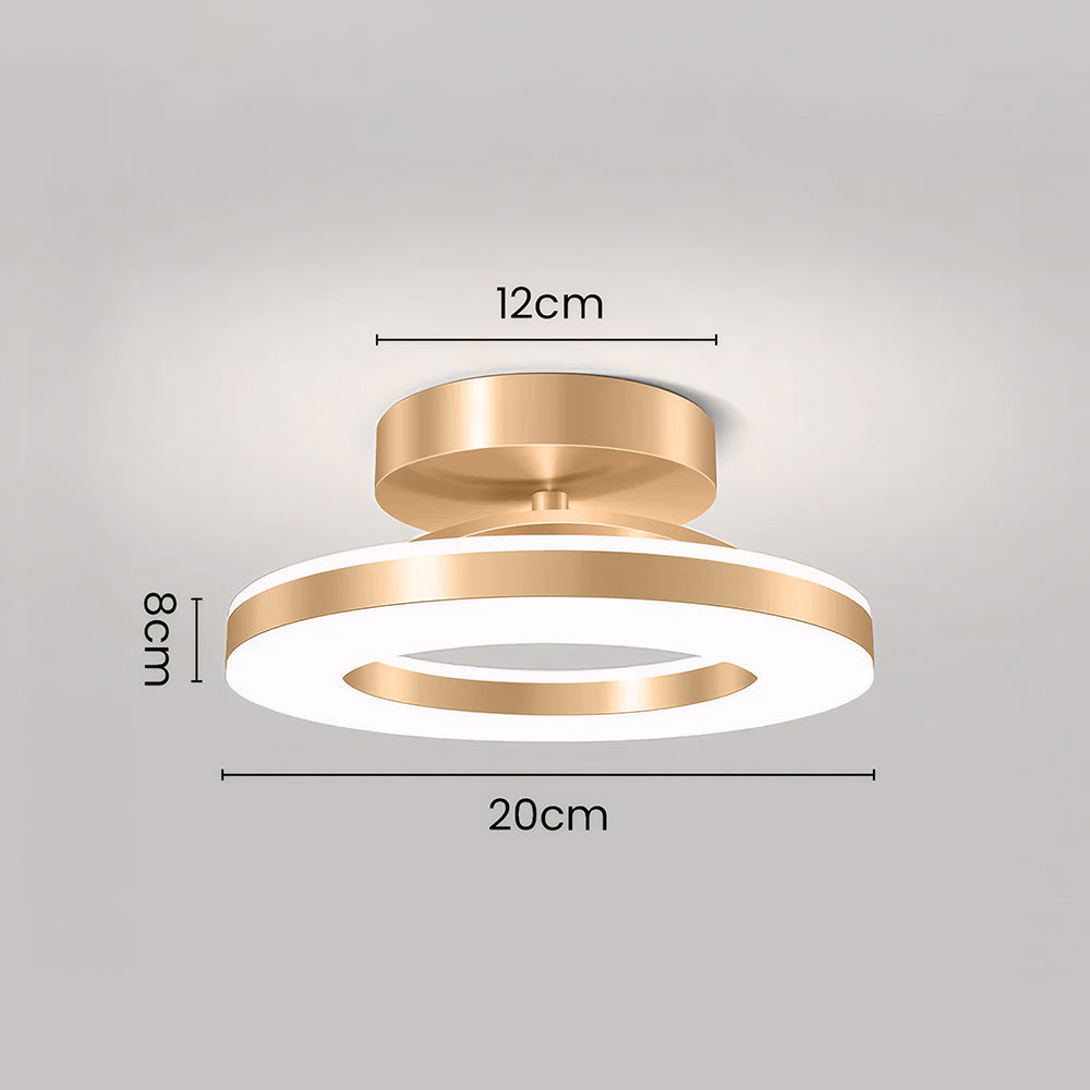 Modern Round LED Ceiling Light for Stylish Hallways
