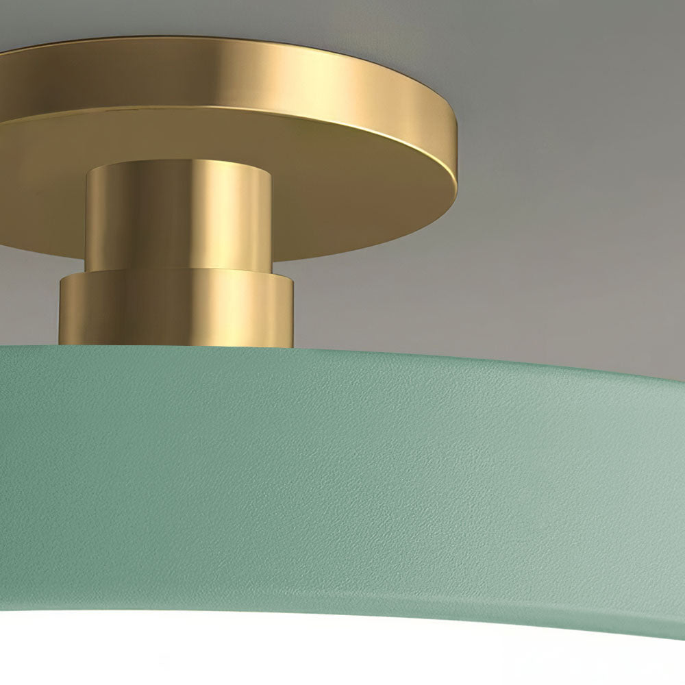 Minimalist Semi-Flush Mount Ring LED Ceiling Fixture
