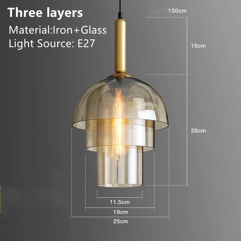 Elegant Clear Glass Globe Pendant Lights