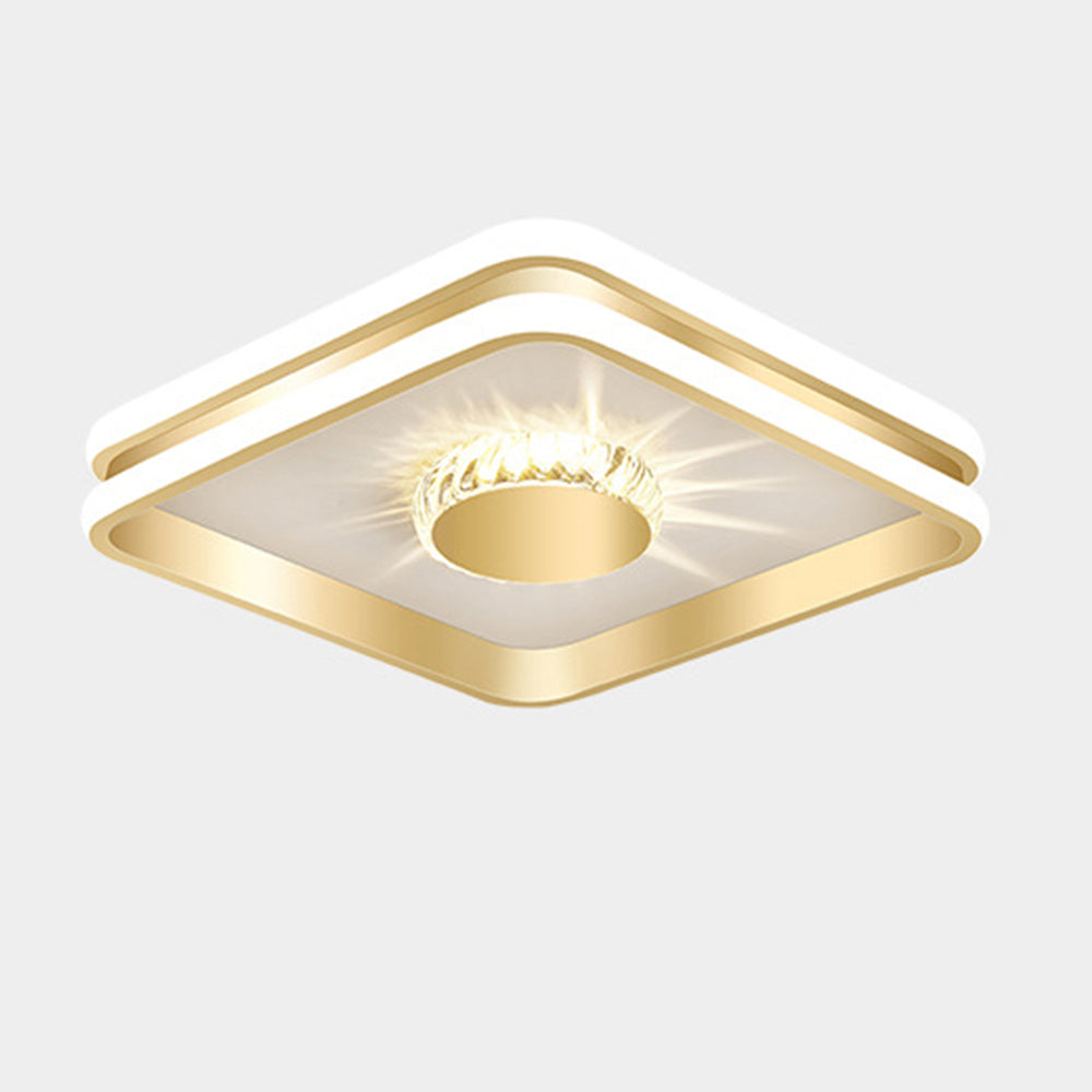 Gold-Finished LED Ceiling Light