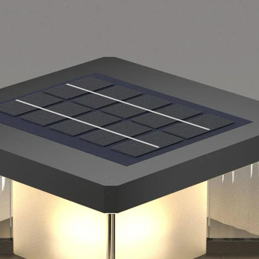 Sleek Solar-Powered Waterproof Garden Post Lights for Outdoor Ambience