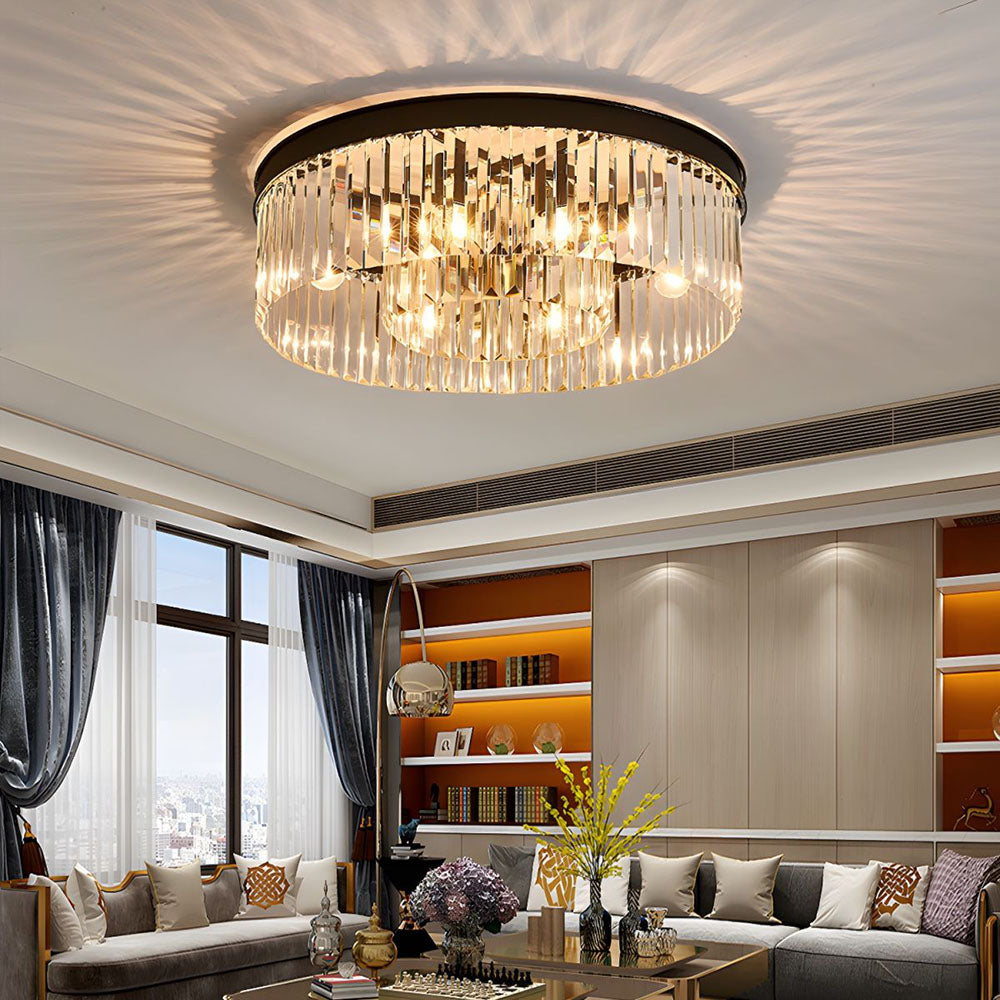 Elegant Prism Glow Flush Mount Ceiling Lights