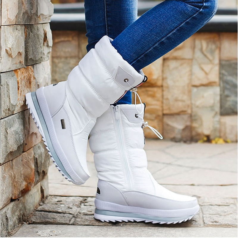 Women's Warm Winter Boots | Zip Up