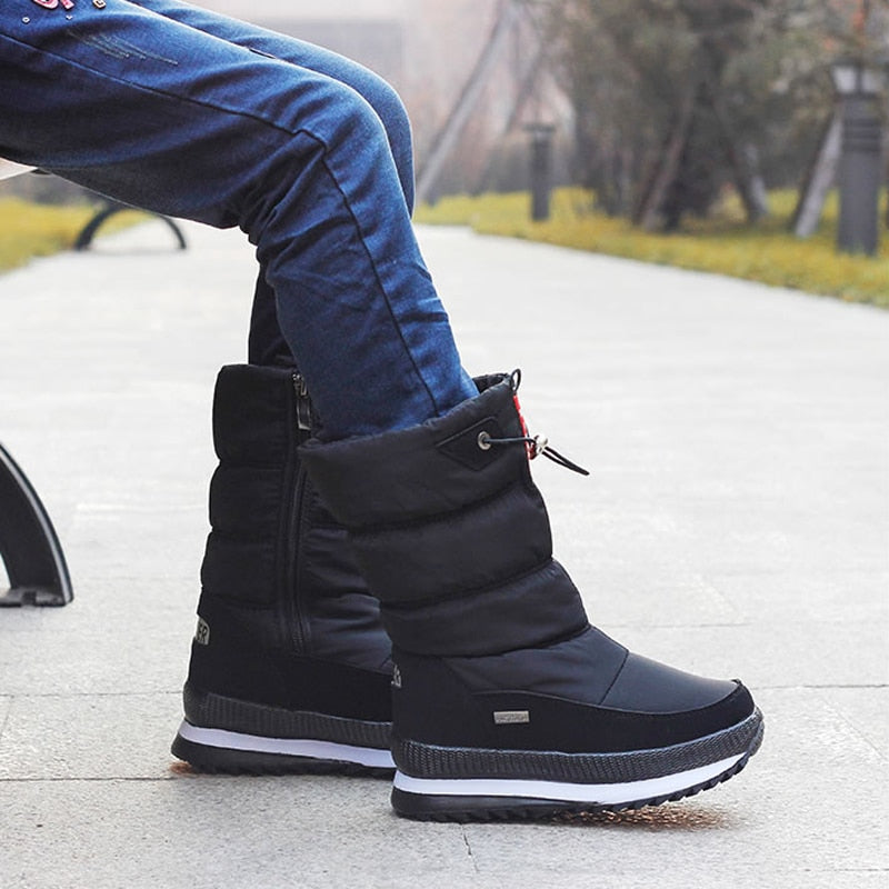 Women's Warm Winter Boots | Zip Up