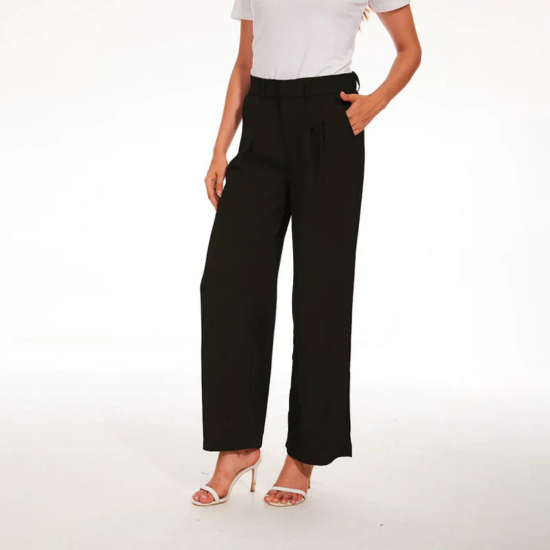 Women's Wide Leg Long Formal Pants | High Waisted