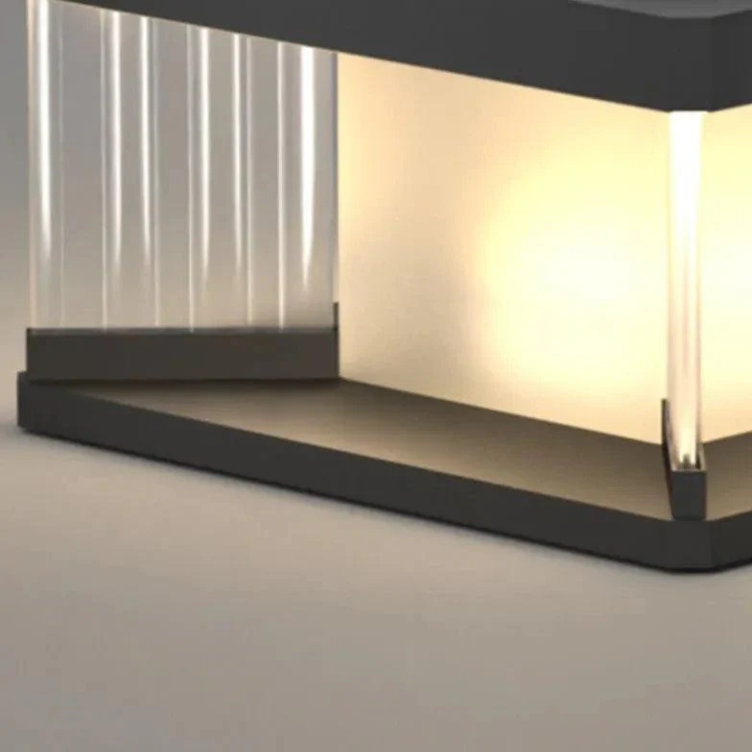 Sleek Solar-Powered Waterproof Garden Post Lights for Outdoor Ambience