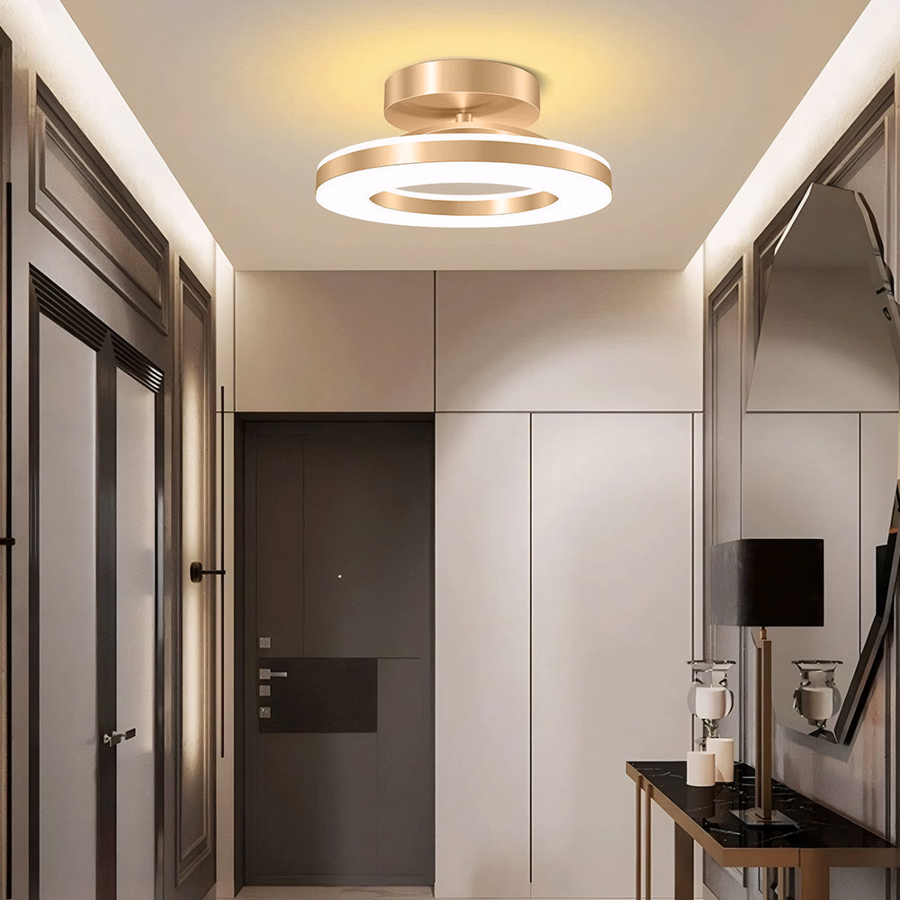 Modern Round LED Ceiling Light for Stylish Hallways