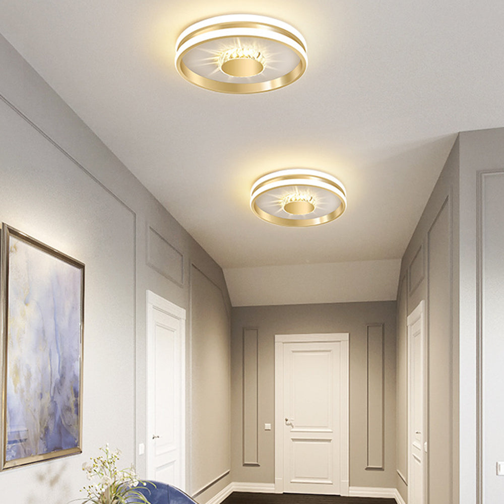 Gold-Finished LED Ceiling Light
