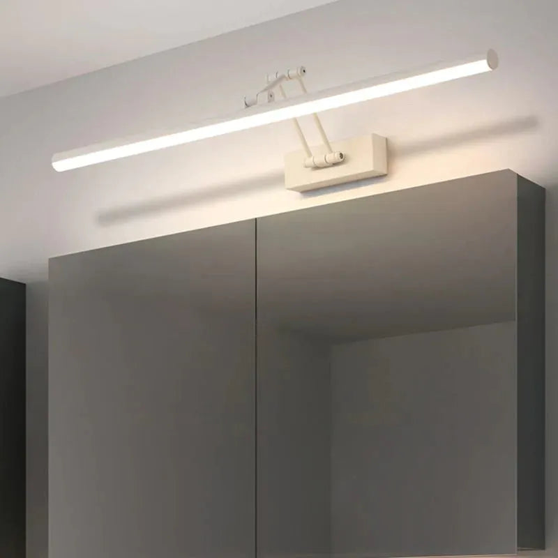 Modern LED Wall Light with Sleek Metal Frame & Linear Design