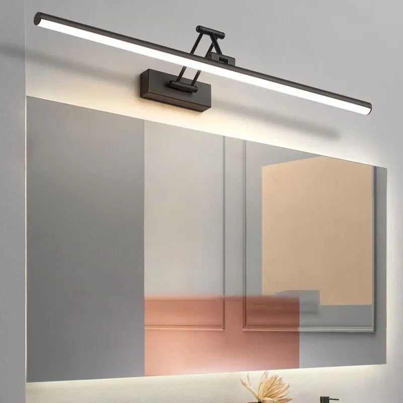 Modern LED Wall Light with Sleek Metal Frame & Linear Design