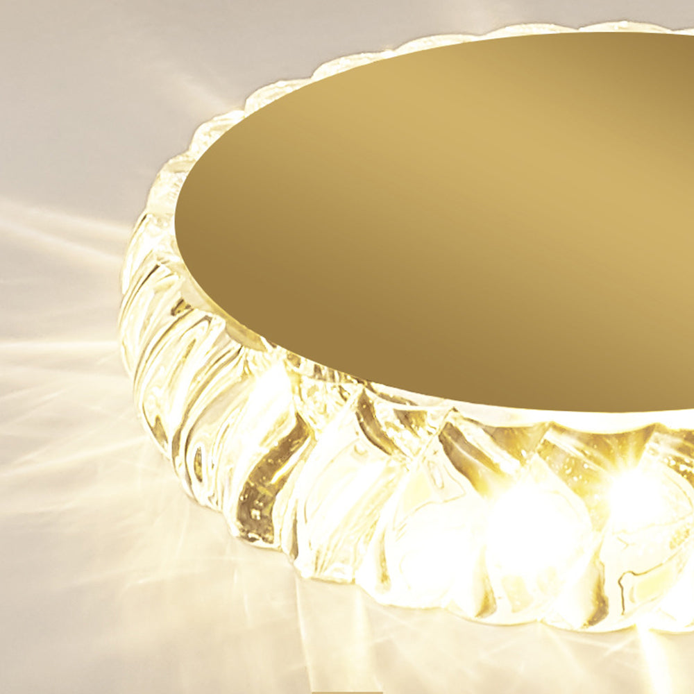 Gold-Finished LED Ceiling Light
