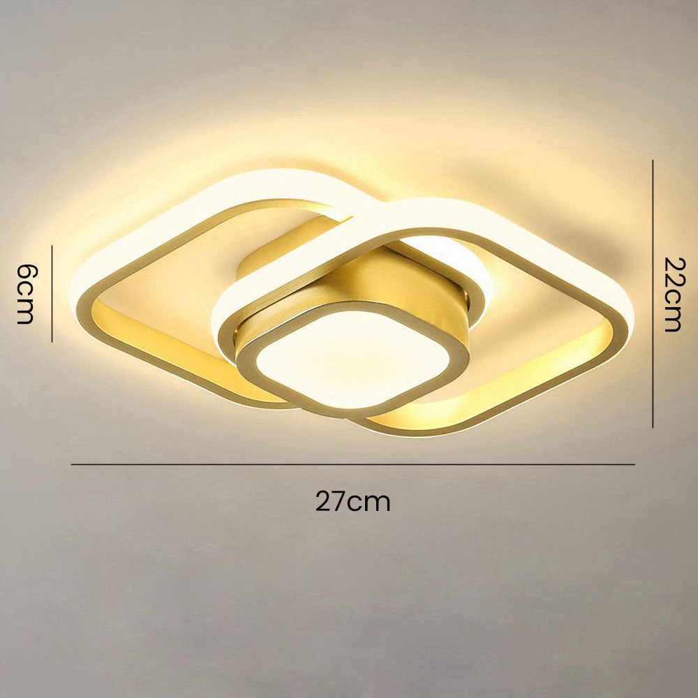 Modern Minimalist Halo Duo Ceiling Light