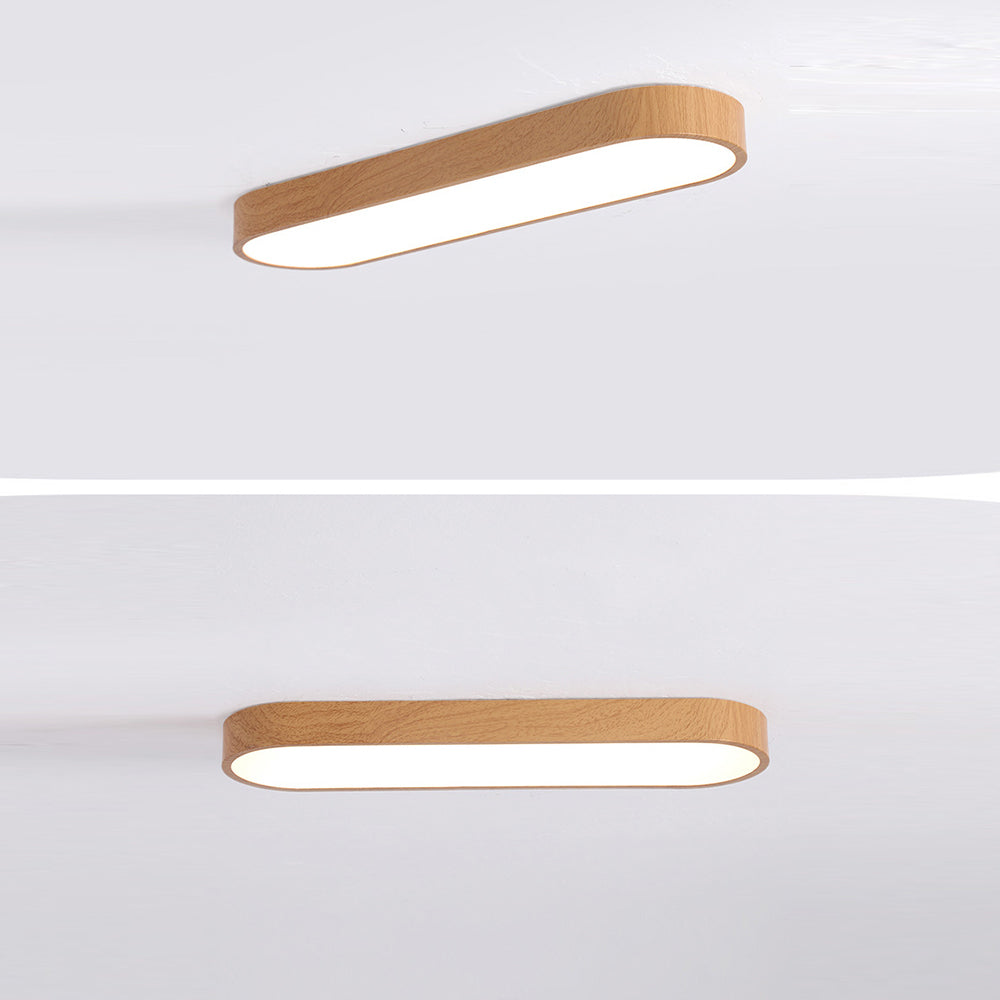 Modern Oval LED Flush Ceiling Fixture