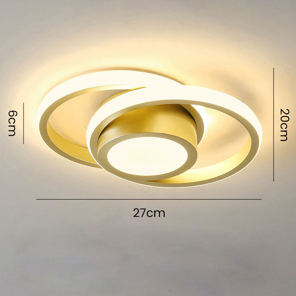 Modern Minimalist Halo Duo Ceiling Light
