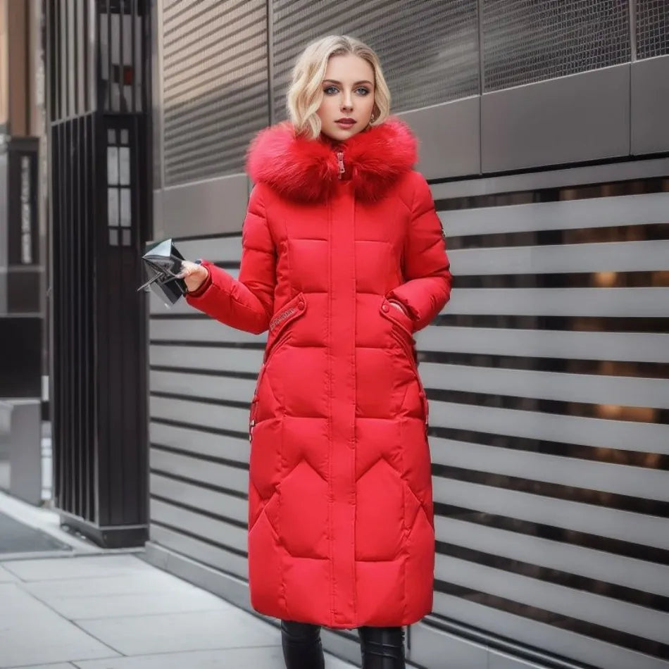 Women's Winter Long Coat | Hooded