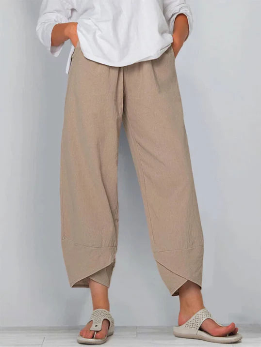 Women's Cropped Summer Pants | Loose Fit