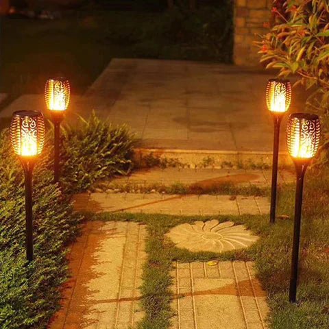 Solar Torch Lights for Outdoor Garden Decoration