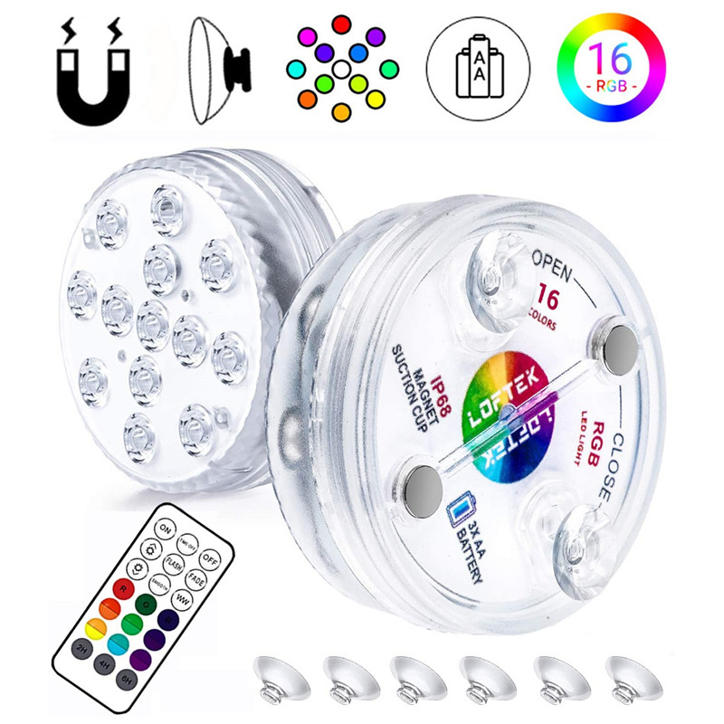 Remote-Controlled Submersible LED Lights