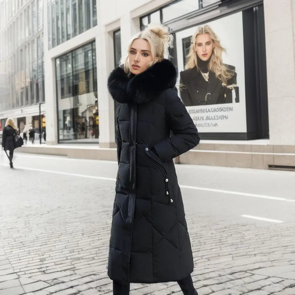 Women's Winter Long Coat | Hooded