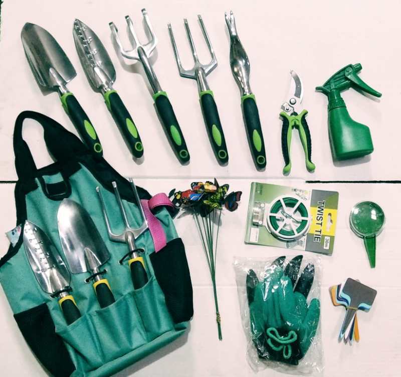 Garden Tool Kit – All-in-One Set with Storage Tote