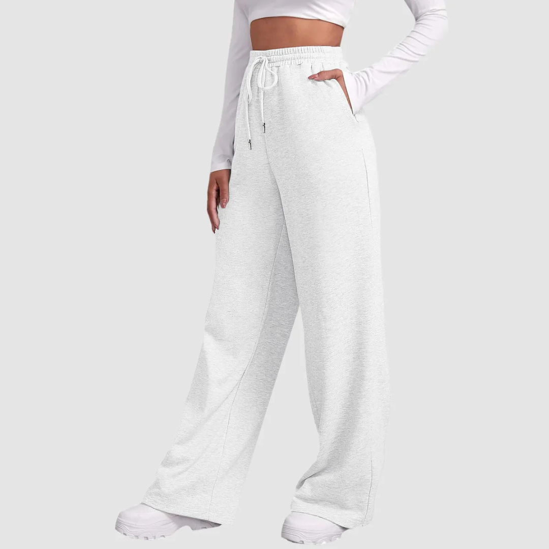 Women's High Waisted Jogging Pants | Wide Leg
