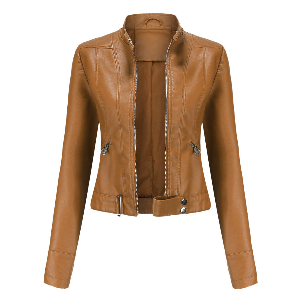 Women's High Collared Jacket | Zip Up