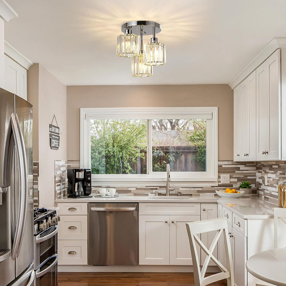 Elegant Prism Flush Mount Ceiling Light