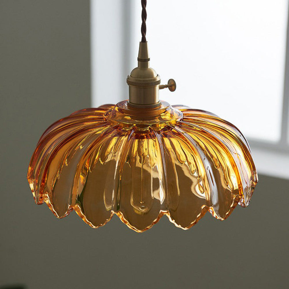 Petal Charm Glazed Pendant Light