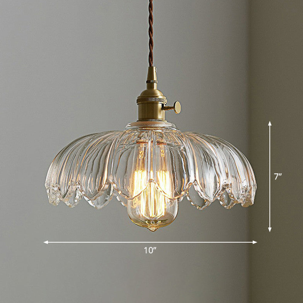 Petal Charm Glazed Pendant Light