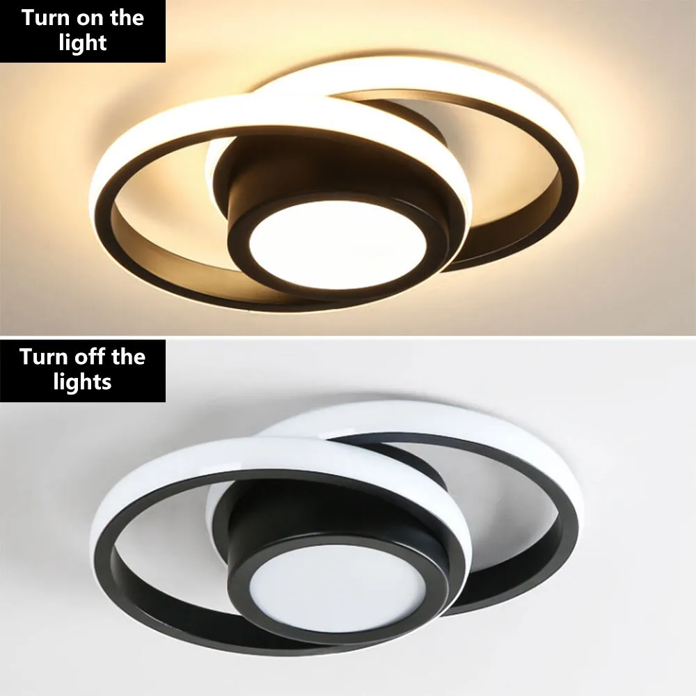 Modern Minimalist Halo Duo Ceiling Light