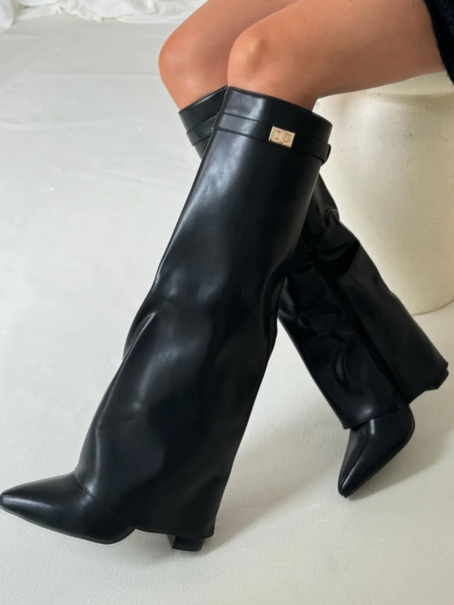 Women's Mid Calf Winter Boots | Pointed