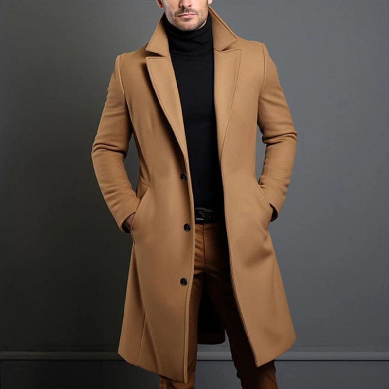 Men's Winter Trench Coat | Warm