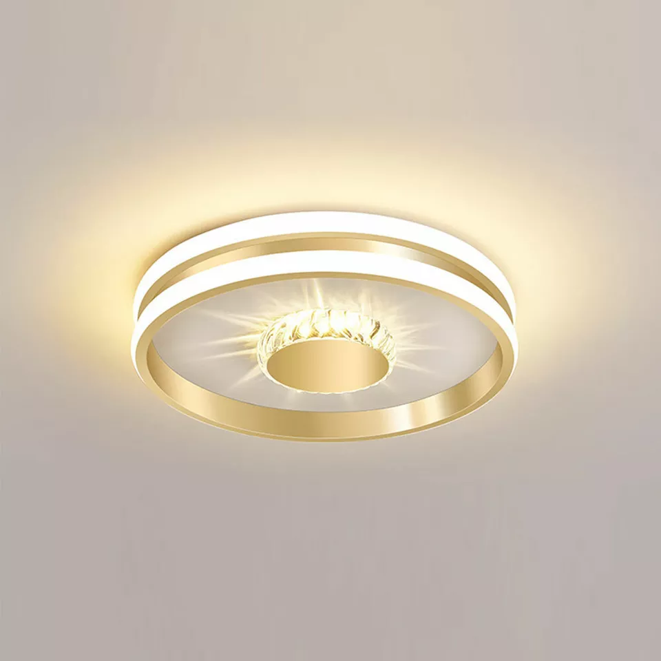 Gold-Finished LED Ceiling Light