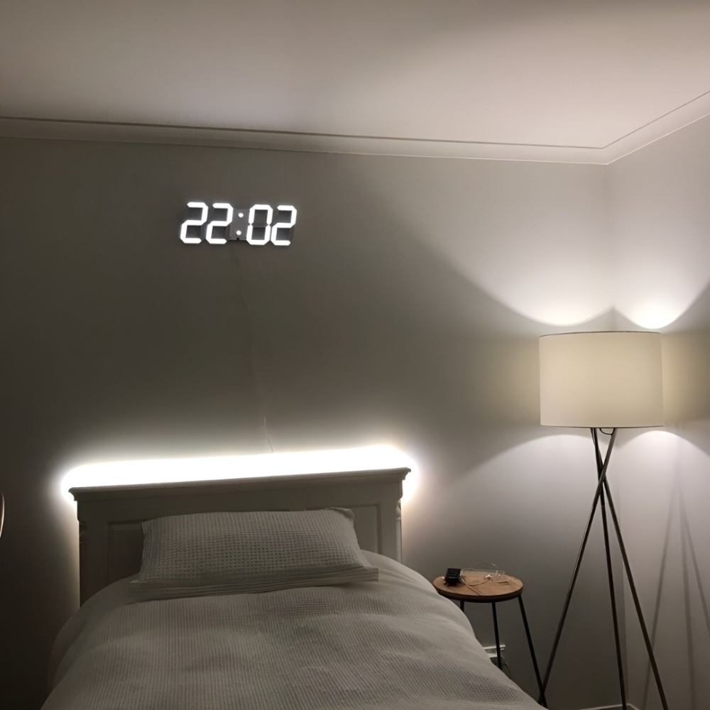 Minimalist LED Digital Wall Clock