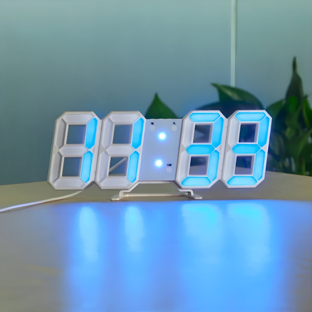 Minimalist LED Digital Wall Clock