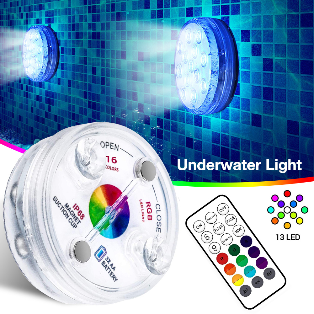 Remote-Controlled Submersible LED Lights