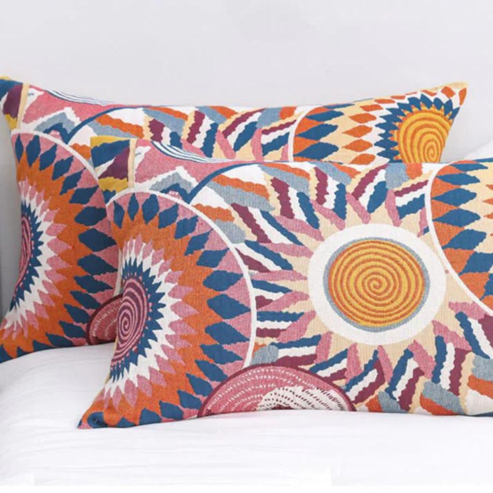 2 pieces Nordic Sun Print Cushion Cover